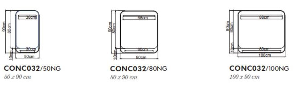 ESPEJO BAÑO LED CON CARGADOR WIRELESS LED ANTIVAHO MOD. CONCEPT
