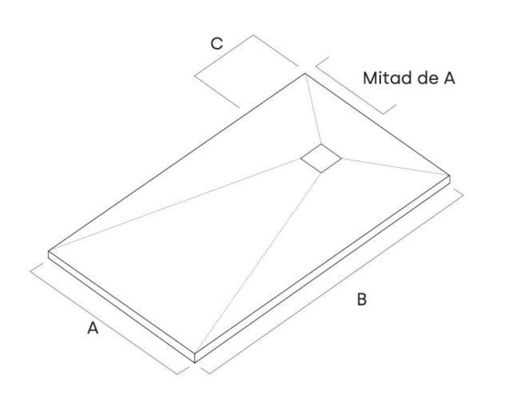 Plato de Ducha DECOR MARQUINA GOLD ANCHO 70