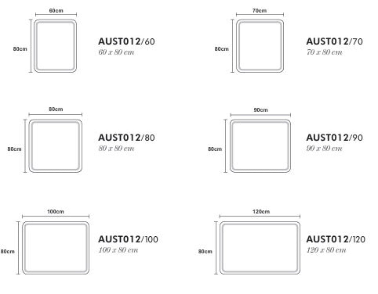 ESPEJO BAÑO RECTANGULAR LUZ LED MOD AUSTRIA