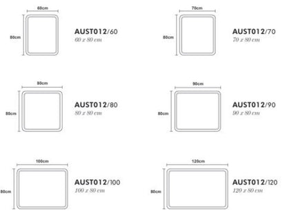 ESPEJO BAÑO RECTANGULAR LUZ LED MOD AUSTRIA
