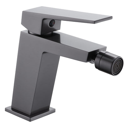 Monomando de Bidé Black Gun Metal Serie Art