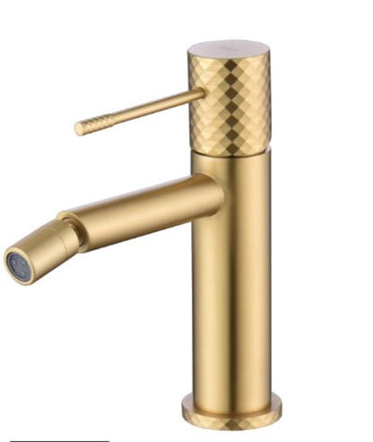 Monomando de Bidé Oro Cepillado Serie Genova