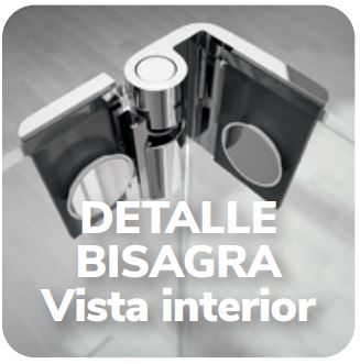 MAMPARA DUCHA FIJA + ABATIBLE NEGRO MATE MOD. TUTTI