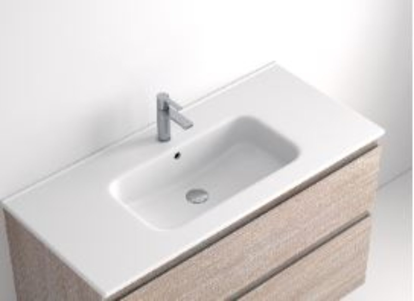 MUEBLE BAÑO 2 CAJONES + LAVABO BAJO ENCIMERA MOD PARIS