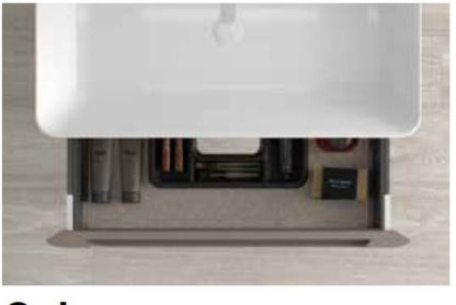 MUEBLE BAÑO 2 CAJONES + LAVABO BAJO ENCIMERA MOD PARIS