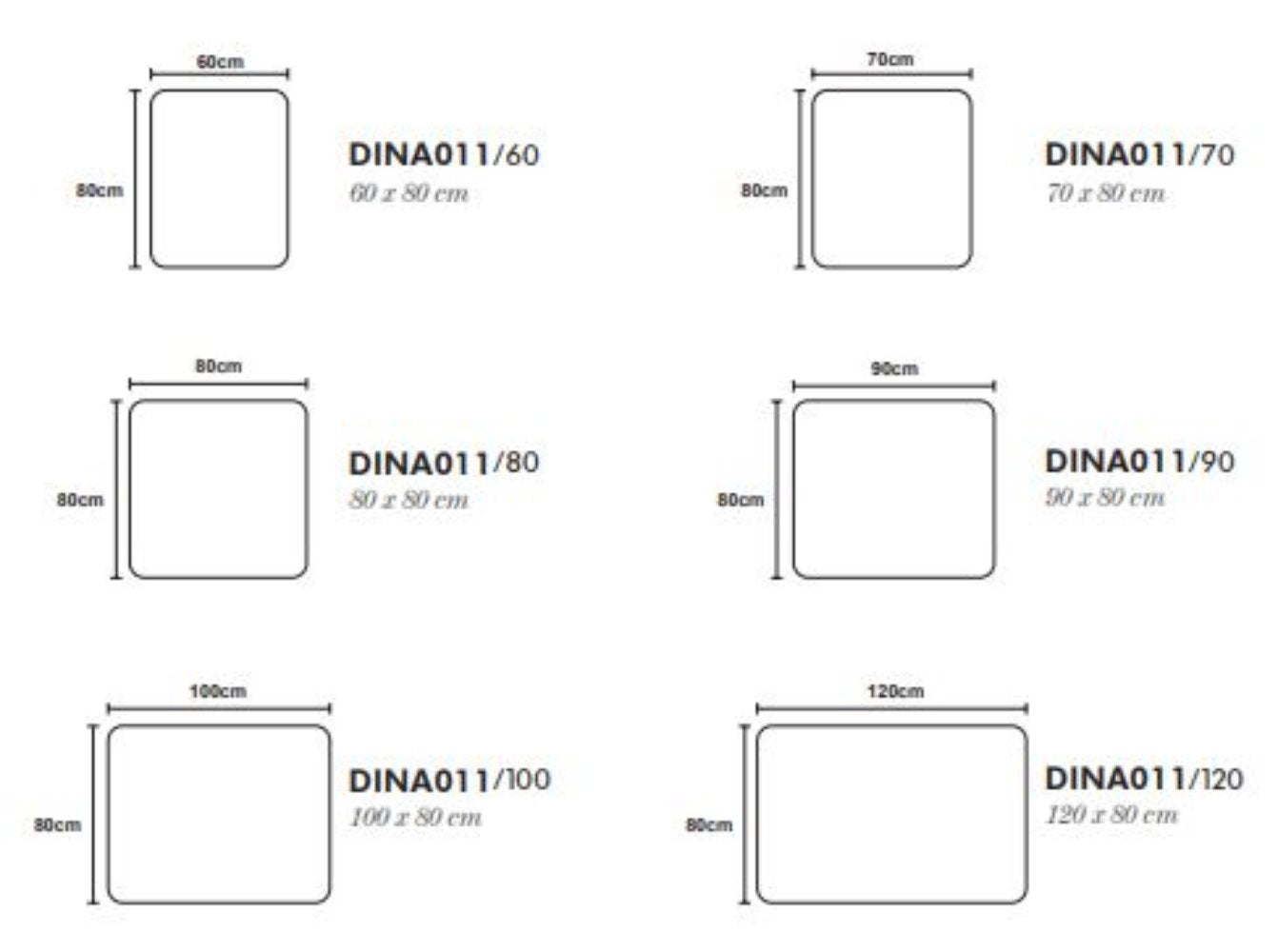 ESPEJO BAÑO RECTANGULAR LUZ LED RETROILUMINADA, MOD. DINAMARCA