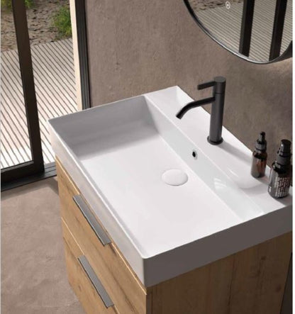 MUEBLE BAÑO 2 CAJONES + LAVABO BAJO  ENCIMERA MOD ELENA