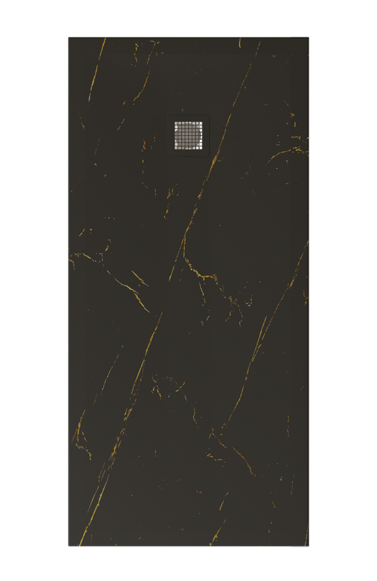 Plato de Ducha DECOR MARQUINA GOLD ANCHO 90