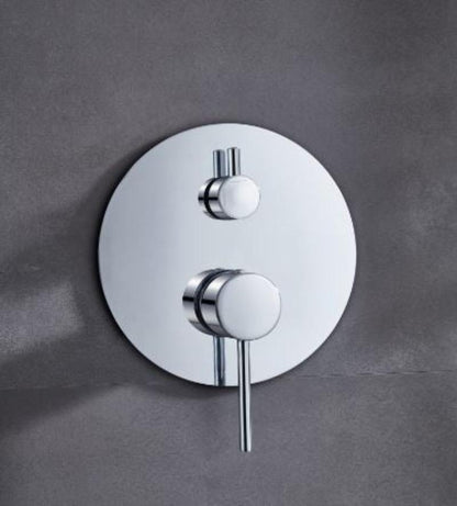 Conjunto de ducha monomando empotrado cromado serie Monza