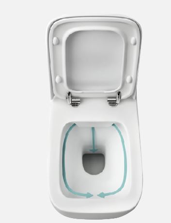 INODORO RACK RESORT SUSPENDIDO RIMLESS PACK COMPLETO