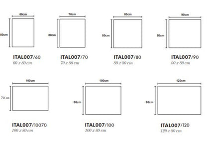 ESPEJO BAÑO RECTANGULAR LUZ LED RETROILUMINADA, MOD. ITALIA