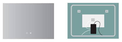 ESPEJO BAÑO RECTANGULAR LUZ LED RETROILUMINADA, MOD. FRANCIA