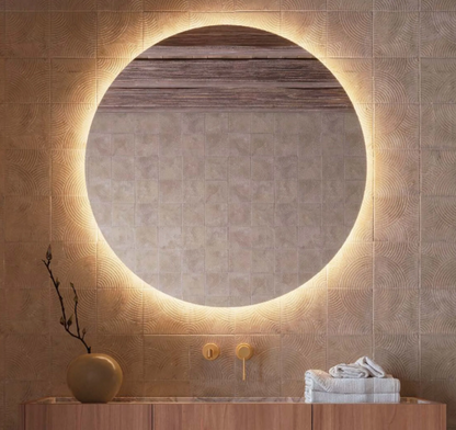 ESPEJO BAÑO REDONDO LED, MOD. OPORTO