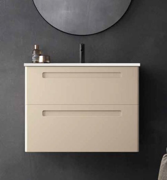 MUEBLE BAÑO 2 CAJONES + LAVABO BAJO ENCIMERA MOD PARIS