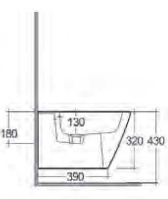 BIDÉ  SUSPENDIDO RAK RESORT