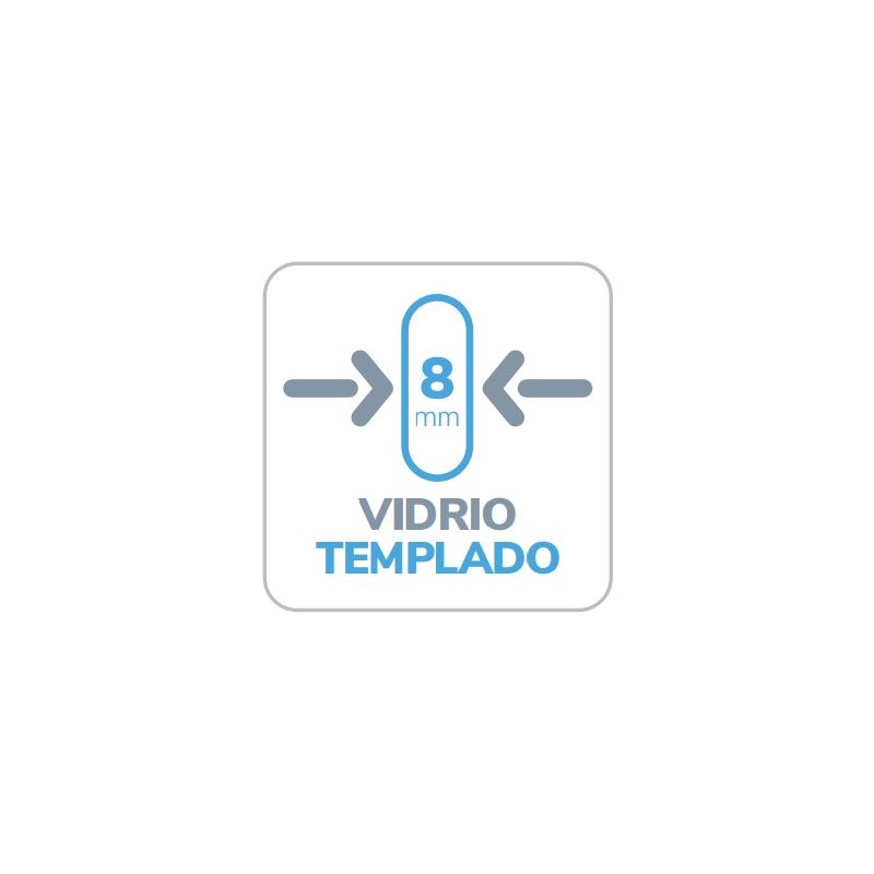 MAMPARA DUCHA FIJA FRESH LEVANTE PLATA BRILLO FL633 16