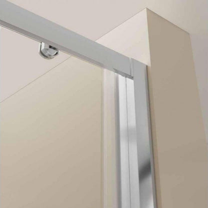 MAMPARA FRONTAL F2 - 2 Fijos + 2 Correderas PERFIL Negro