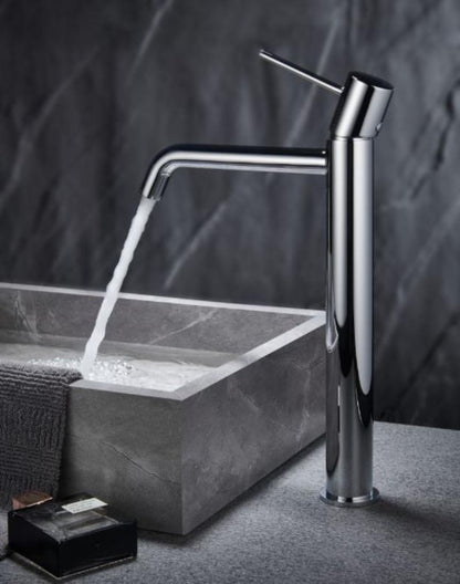 Monomando lavabo alto cromo serie Monza