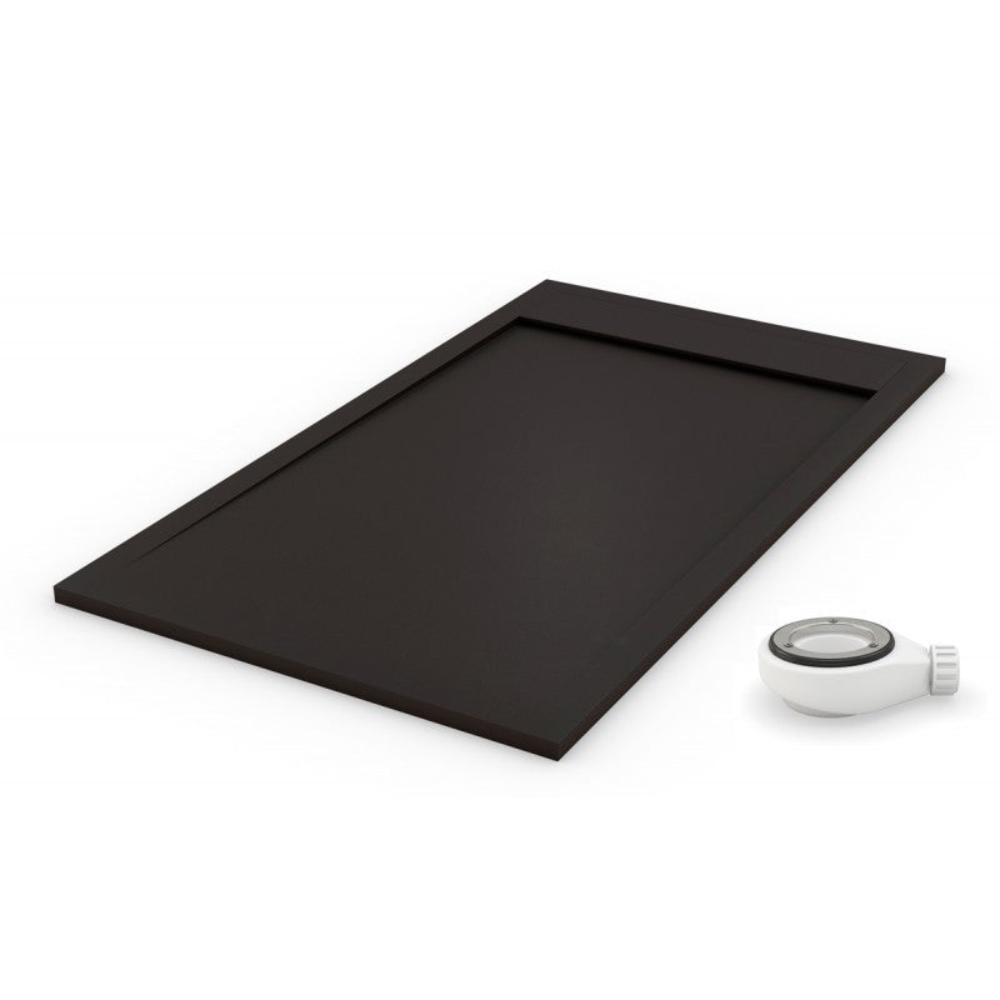 PLATO DE DUCHA AMBIENTE NEGRO ANCHO 80